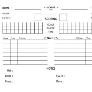 WaterLog weatherproof soccer ref scorecard