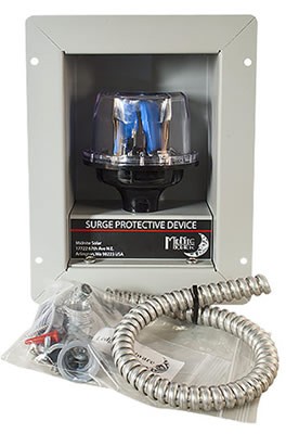 mnspd300ACFM surge protection with flush mount box