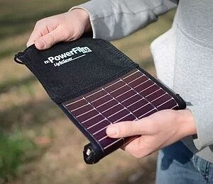 powerfilm LightSaver roll out USB solar charger