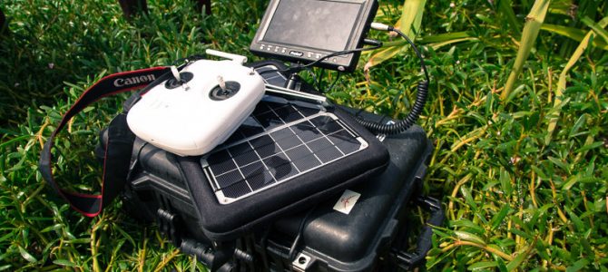 Solar Drone Charging In The Wilderness