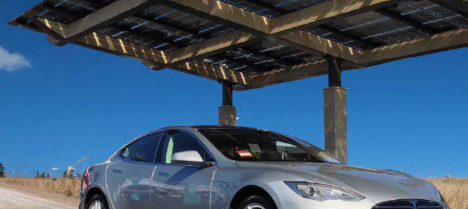 Solar Charging An Electric Vehicle