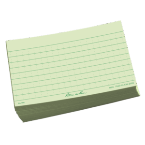 rite in the rain 991 index cards green
