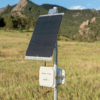 voltaic BK108 solar pole mount installed