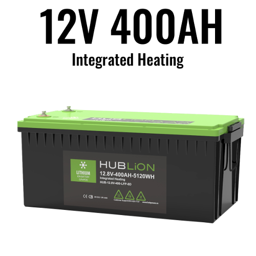 HUB 12v 400Ah LFP battery heating