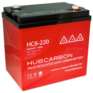 HC6-220 lead carbon battery by HUB
