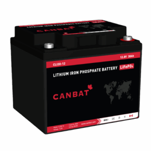 12V 30Ah Lithium Battery (LiFePO4) by Canbat