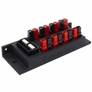 Powerwerx PD-75 PowerHub Distribution Block, PP75 input and 8 outputs for 15/30/45A Powerpole Connectors