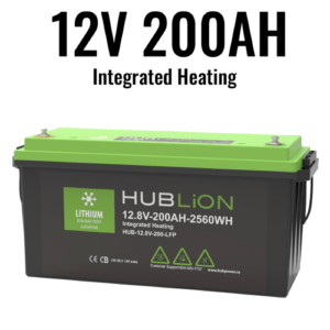 HUB-12.8V-200-LFP : 12V, 200Ah Lithium Battery for Cold Climates