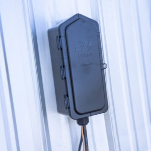 EZ Solar Tombstone wire penetration junction box for metal roofs